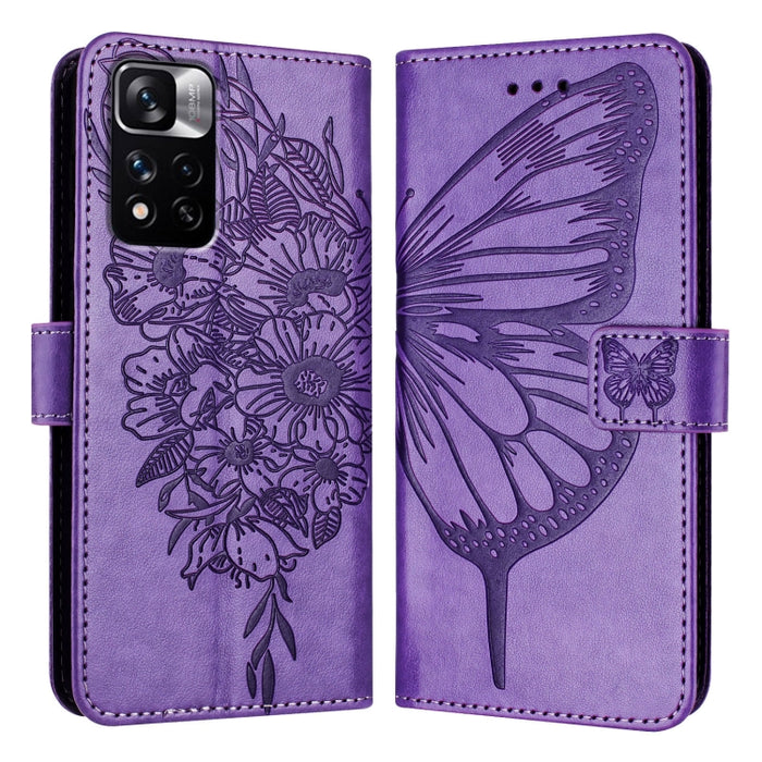 Funda para teléfono de cuero con mariposa en relieve, For Xiaomi Redmi 13C, For Xiaomi Redmi Note 13 Pro+ 5G, For Xiaomi Redmi Note 13 Pro 5G Global, For Xiaomi Poco M6 Pro 5G / Redmi 12 4G/5G, For Xiaomi Redmi K70 / K70 Pro                            ...