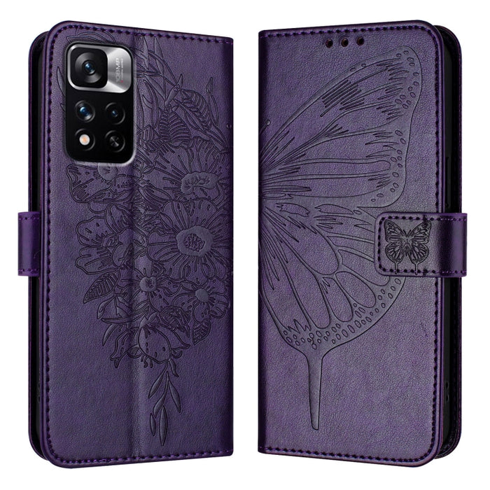 Funda para teléfono de cuero con mariposa en relieve, For Xiaomi Redmi 13C, For Xiaomi Redmi Note 13 Pro+ 5G, For Xiaomi Redmi Note 13 Pro 5G Global, For Xiaomi Poco M6 Pro 5G / Redmi 12 4G/5G, For Xiaomi Redmi K70 / K70 Pro                            ...