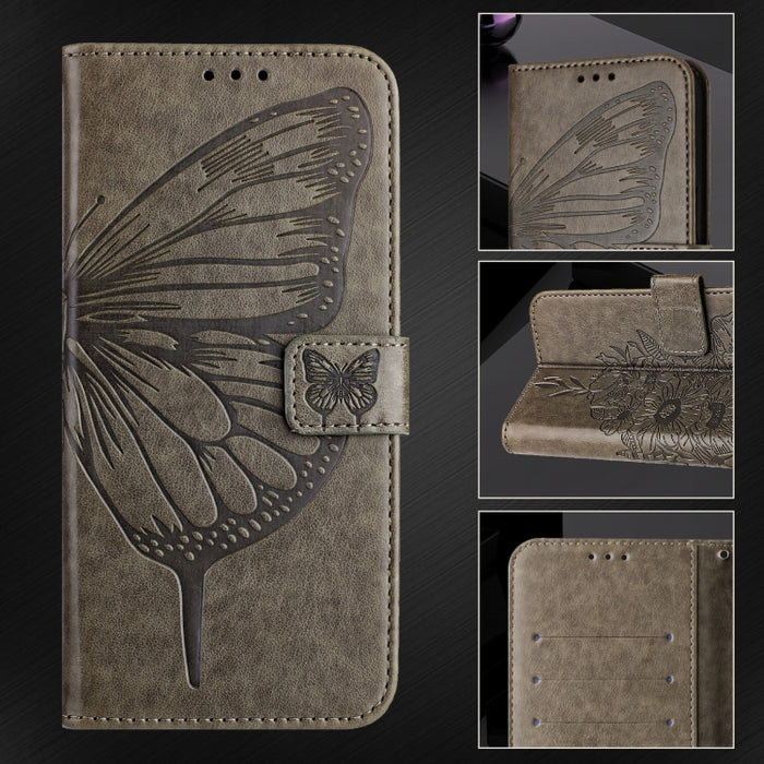 Funda para teléfono de cuero con mariposa en relieve, For Xiaomi Poco F6, For Xiaomi Poco M6 Pro 4G, For Xiaomi Poco X6 Neo 5G Global, For Xiaomi Redmi A3, For Xiaomi Redmi Note 13 Pro 4G Global, For Xiaomi Redmi Note 13 4G Global, For Xiaomi Redmi K70...