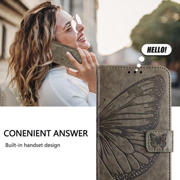 Funda para teléfono de cuero con mariposa en relieve, For Xiaomi Poco F6, For Xiaomi Poco M6 Pro 4G, For Xiaomi Poco X6 Neo 5G Global, For Xiaomi Redmi A3, For Xiaomi Redmi Note 13 Pro 4G Global, For Xiaomi Redmi Note 13 4G Global, For Xiaomi Redmi K70...