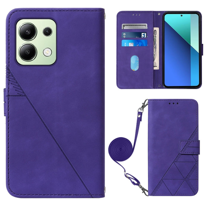 Funda para teléfono de cuero con tapa en relieve 3D cruzada, For Xiaomi Poco M6 Pro 4G, For Xiaomi Redmi A3, For Xiaomi Redmi Note 13 Pro 4G Global, For Xiaomi Redmi Note 13 4G Global, For Xiaomi Redmi K70E, For Xiaomi Poco X6 Pro                      ...