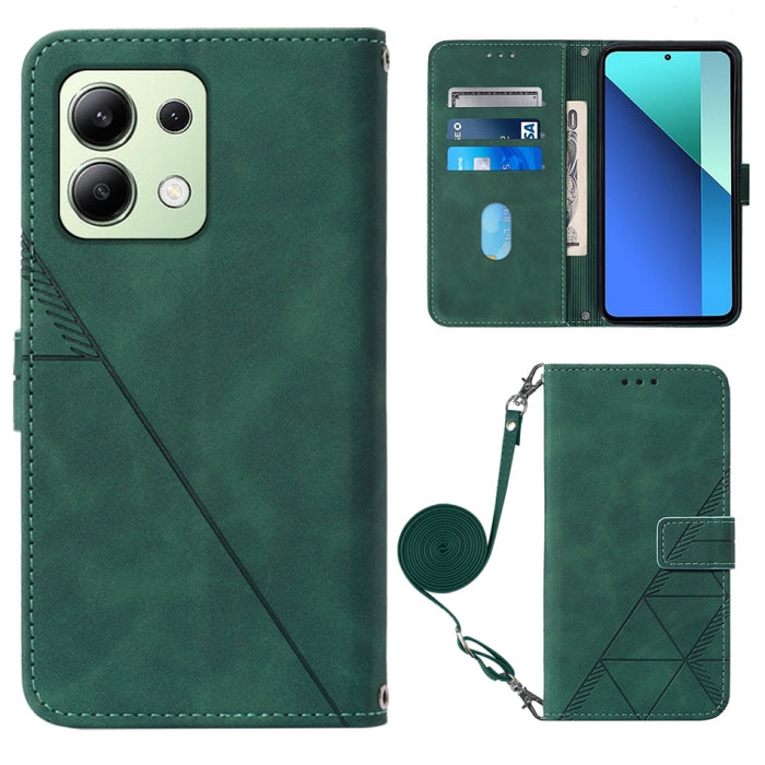 Funda para teléfono de cuero con tapa en relieve 3D cruzada, For Xiaomi Poco M6 Pro 4G, For Xiaomi Redmi A3, For Xiaomi Redmi Note 13 Pro 4G Global, For Xiaomi Redmi Note 13 4G Global, For Xiaomi Redmi K70E, For Xiaomi Poco X6 Pro                      ...