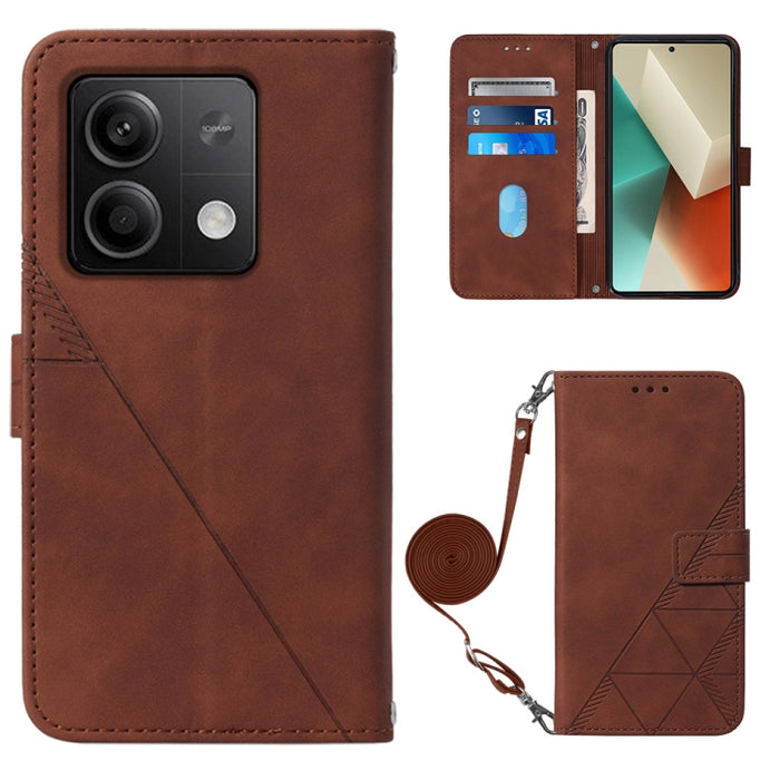 Funda para teléfono de cuero con tapa en relieve 3D cruzada, For Xiaomi Poco M6 Pro 4G, For Xiaomi Redmi A3, For Xiaomi Redmi Note 13 Pro 4G Global, For Xiaomi Redmi Note 13 4G Global, For Xiaomi Redmi K70E, For Xiaomi Poco X6 Pro                      ...