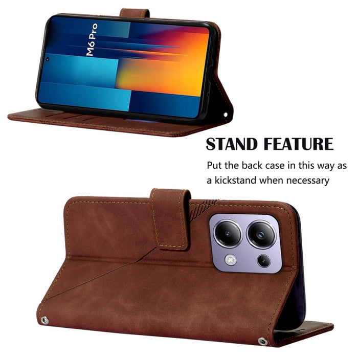 Funda para teléfono de cuero con tapa en relieve 3D cruzada, For Xiaomi Poco M6 Pro 4G, For Xiaomi Redmi A3, For Xiaomi Redmi Note 13 Pro 4G Global, For Xiaomi Redmi Note 13 4G Global, For Xiaomi Redmi K70E, For Xiaomi Poco X6 Pro                      ...