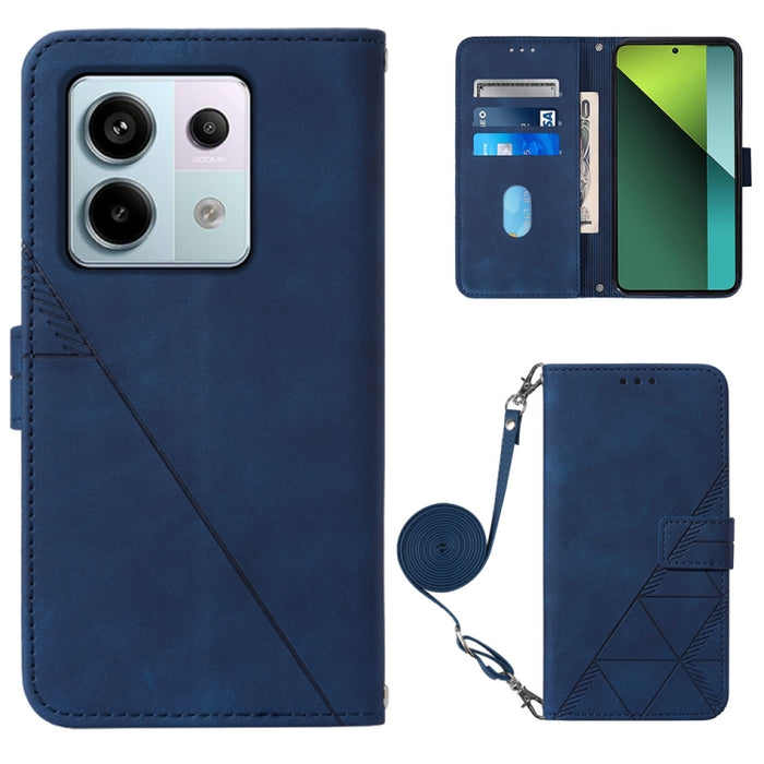 Funda para teléfono de cuero con tapa en relieve 3D cruzada, For Xiaomi Poco M6 Pro 4G, For Xiaomi Redmi A3, For Xiaomi Redmi Note 13 Pro 4G Global, For Xiaomi Redmi Note 13 4G Global, For Xiaomi Redmi K70E, For Xiaomi Poco X6 Pro                      ...