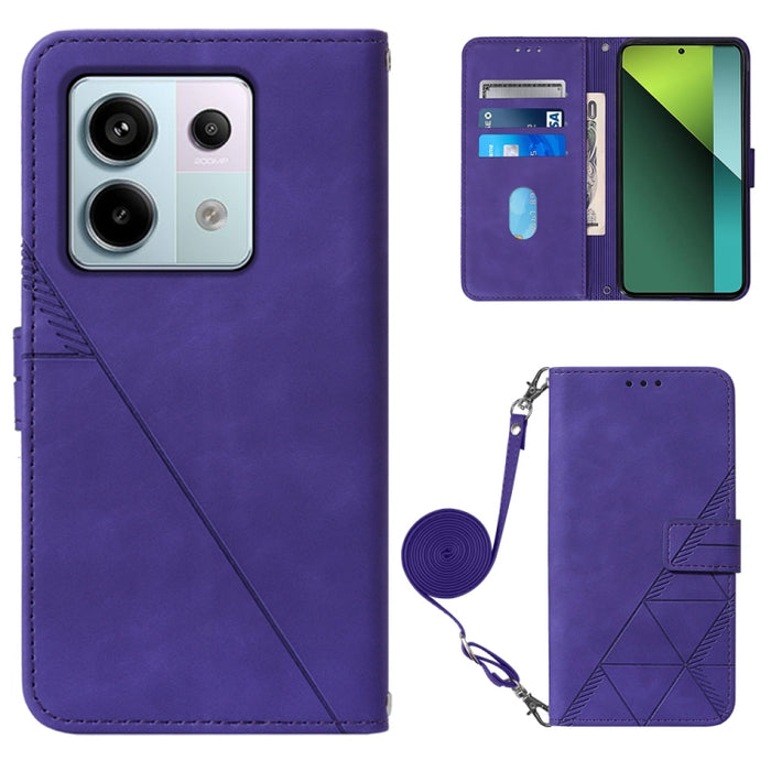 Funda para teléfono de cuero con tapa en relieve 3D cruzada, For Xiaomi Poco M6 Pro 4G, For Xiaomi Redmi A3, For Xiaomi Redmi Note 13 Pro 4G Global, For Xiaomi Redmi Note 13 4G Global, For Xiaomi Redmi K70E, For Xiaomi Poco X6 Pro                      ...