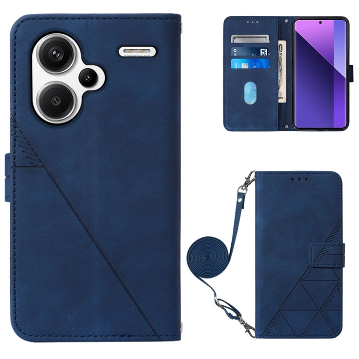 Funda para teléfono de cuero con tapa en relieve 3D cruzada, For Xiaomi Poco M6 Pro 4G, For Xiaomi Redmi A3, For Xiaomi Redmi Note 13 Pro 4G Global, For Xiaomi Redmi Note 13 4G Global, For Xiaomi Redmi K70E, For Xiaomi Poco X6 Pro                      ...