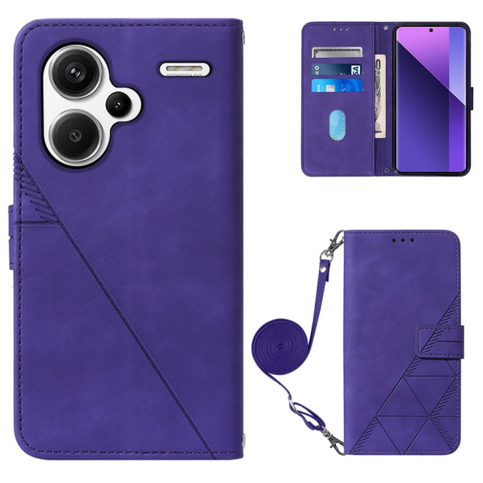 Funda para teléfono de cuero con tapa en relieve 3D cruzada, For Xiaomi Poco M6 Pro 4G, For Xiaomi Redmi A3, For Xiaomi Redmi Note 13 Pro 4G Global, For Xiaomi Redmi Note 13 4G Global, For Xiaomi Redmi K70E, For Xiaomi Poco X6 Pro                      ...