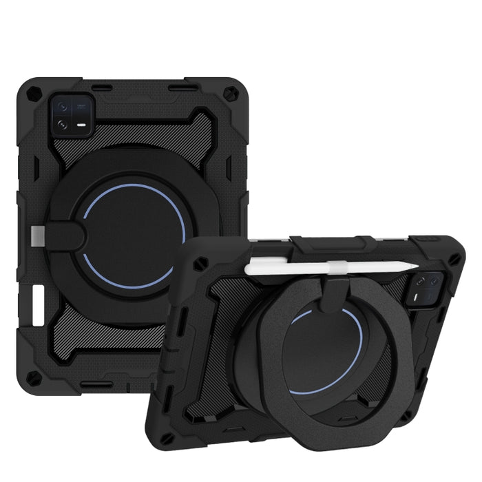 Funda para tableta de silicona con soporte giratorio portátil para anillo Armor, For Redmi Pad 2 SE 9.7 inch 2026, For Redmi Pad Pro 12.1 / Pad 2 Pro, For Xiaomi Redmi Pad SE, For Xiaomi Pad 6/6 Pro