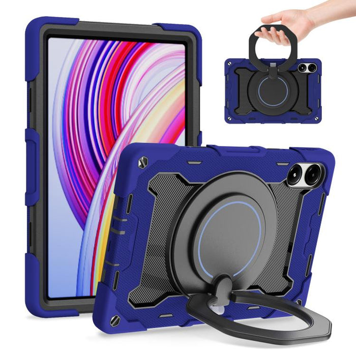 Funda para tableta de silicona con soporte giratorio portátil para anillo Armor, For Redmi Pad 2 SE 9.7 inch 2026, For Redmi Pad Pro 12.1 / Pad 2 Pro, For Xiaomi Redmi Pad SE, For Xiaomi Pad 6/6 Pro
