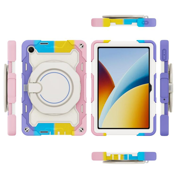 Funda para tableta de silicona con soporte giratorio portátil para anillo Armor, For Redmi Pad 2 SE 9.7 inch 2026, For Redmi Pad Pro 12.1 / Pad 2 Pro, For Xiaomi Redmi Pad SE, For Xiaomi Pad 6/6 Pro