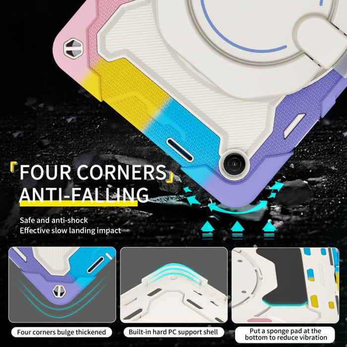 Funda para tableta de silicona con soporte giratorio portátil para anillo Armor, For Redmi Pad 2 SE 9.7 inch 2026, For Redmi Pad Pro 12.1 / Pad 2 Pro, For Xiaomi Redmi Pad SE, For Xiaomi Pad 6/6 Pro
