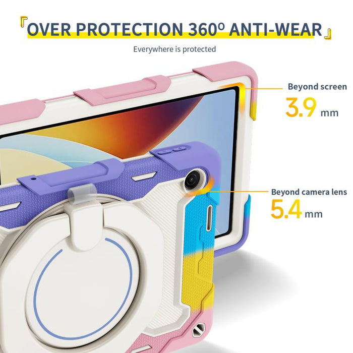Funda para tableta de silicona con soporte giratorio portátil para anillo Armor, For Redmi Pad 2 SE 9.7 inch 2026, For Redmi Pad Pro 12.1 / Pad 2 Pro, For Xiaomi Redmi Pad SE, For Xiaomi Pad 6/6 Pro