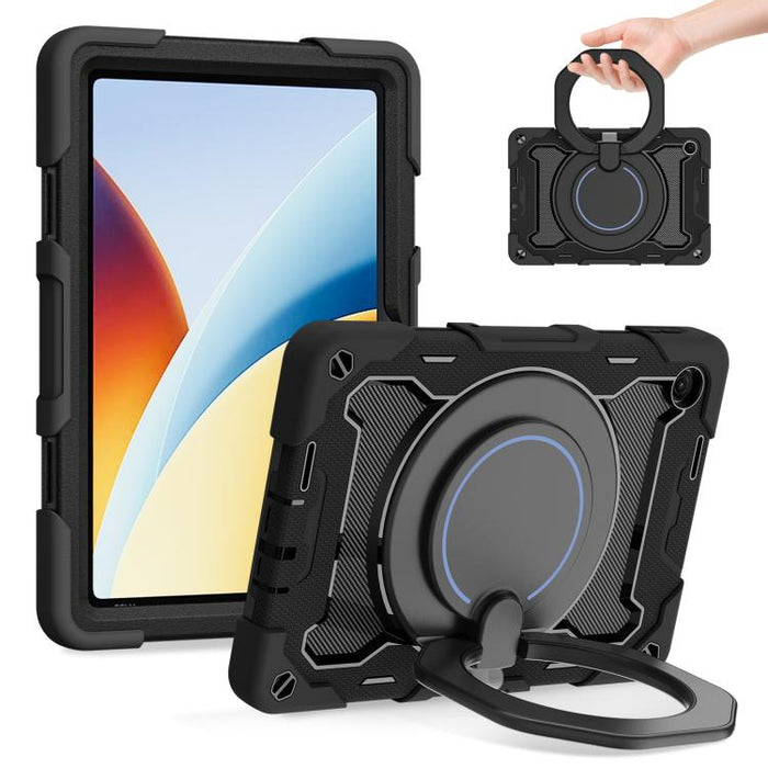 Funda para tableta de silicona con soporte giratorio portátil para anillo Armor, For Redmi Pad 2 SE 9.7 inch 2026, For Redmi Pad Pro 12.1 / Pad 2 Pro, For Xiaomi Redmi Pad SE, For Xiaomi Pad 6/6 Pro