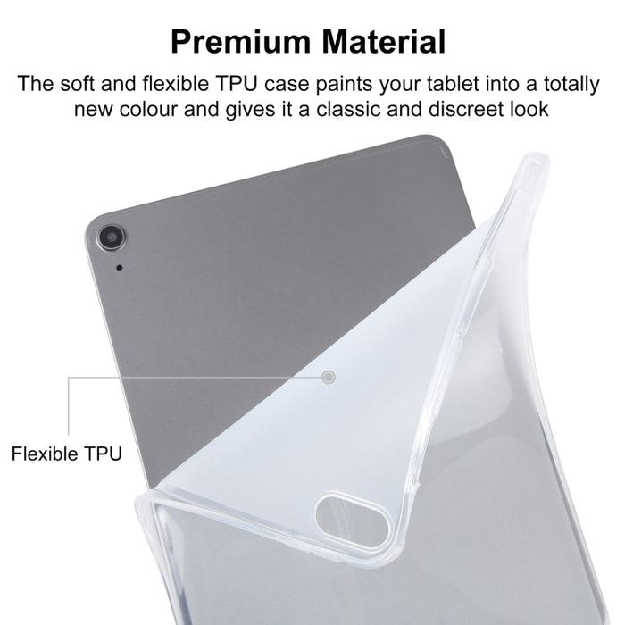 Funda para tableta de TPU altamente transparente con ranura para bolígrafo, For iPad 10.2 / 10.5