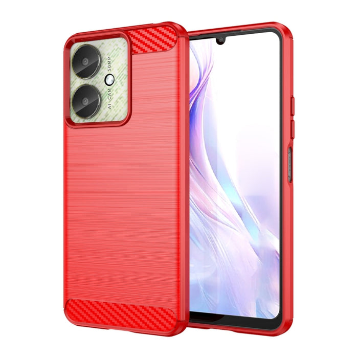 Caja del teléfono de TPU con textura cepillada de fibra de carbono, For Xiaomi Redmi A3, For Xiaomi Poco M6 5G, For Xiaomi Redmi Note 13 Pro 4G Global, For Xiaomi Redmi Note 13 4G Global, For Xiaomi Redmi 13R 5G, For Xiaomi 14 Ultra                    ...