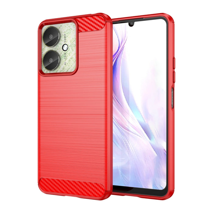 Caja del teléfono de TPU con textura cepillada de fibra de carbono, For Xiaomi Redmi A3, For Xiaomi Poco M6 5G, For Xiaomi Redmi Note 13 Pro 4G Global, For Xiaomi Redmi Note 13 4G Global, For Xiaomi Redmi 13R 5G, For Xiaomi 14 Ultra                    ...