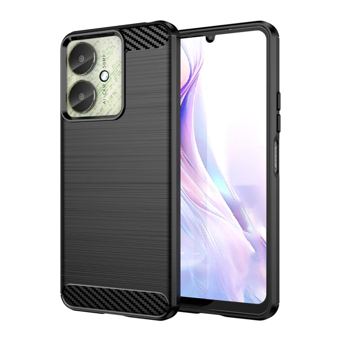 Caja del teléfono de TPU con textura cepillada de fibra de carbono, For Xiaomi Redmi A3, For Xiaomi Poco M6 5G, For Xiaomi Redmi Note 13 Pro 4G Global, For Xiaomi Redmi Note 13 4G Global, For Xiaomi Redmi 13R 5G, For Xiaomi 14 Ultra                    ...