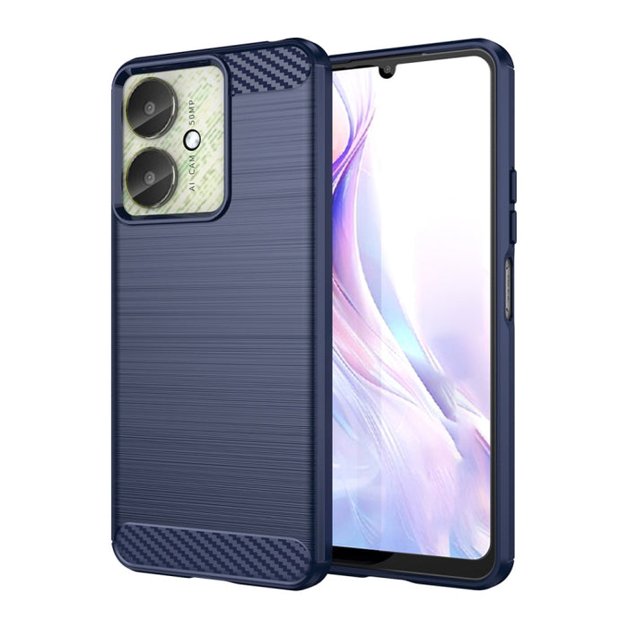 Caja del teléfono de TPU con textura cepillada de fibra de carbono, For Xiaomi Redmi A3, For Xiaomi Poco M6 5G, For Xiaomi Redmi Note 13 Pro 4G Global, For Xiaomi Redmi Note 13 4G Global, For Xiaomi Redmi 13R 5G, For Xiaomi 14 Ultra                    ...