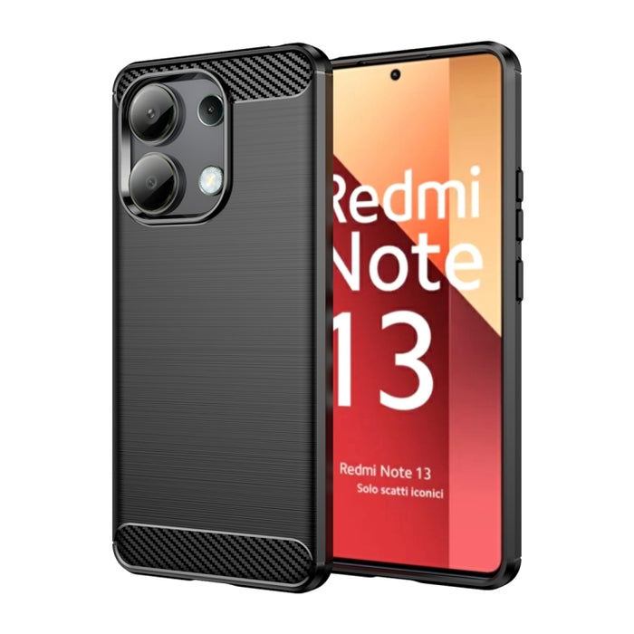 Caja del teléfono de TPU con textura cepillada de fibra de carbono, For Xiaomi Redmi A3, For Xiaomi Poco M6 5G, For Xiaomi Redmi Note 13 Pro 4G Global, For Xiaomi Redmi Note 13 4G Global, For Xiaomi Redmi 13R 5G, For Xiaomi 14 Ultra                    ...