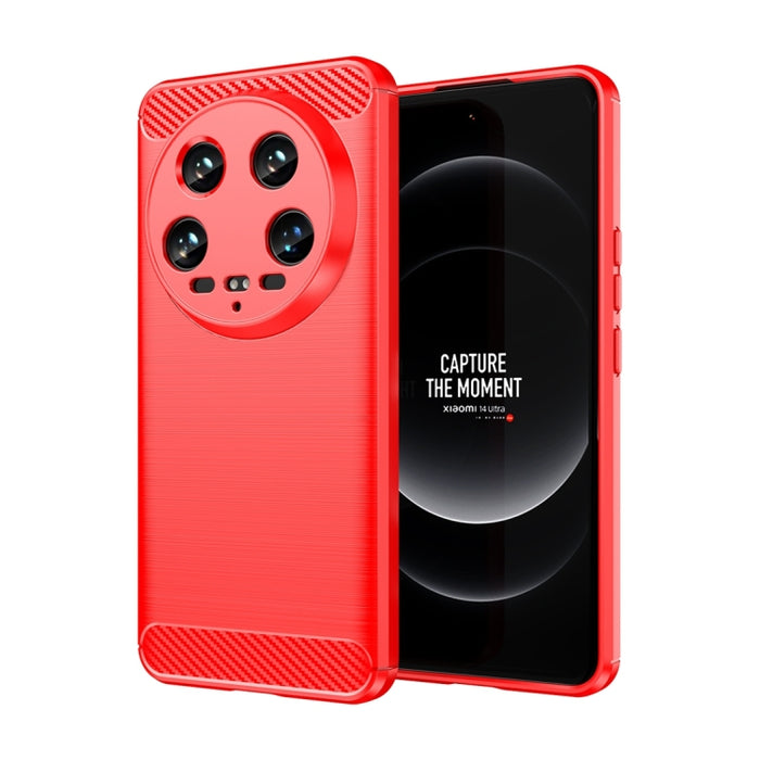 Caja del teléfono de TPU con textura cepillada de fibra de carbono, For Xiaomi Redmi A3, For Xiaomi Poco M6 5G, For Xiaomi Redmi Note 13 Pro 4G Global, For Xiaomi Redmi Note 13 4G Global, For Xiaomi Redmi 13R 5G, For Xiaomi 14 Ultra                    ...