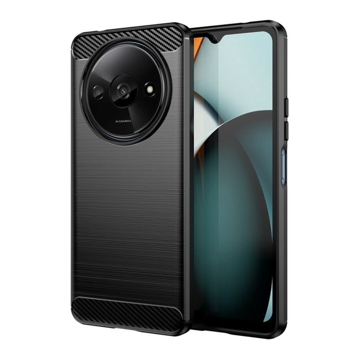 Caja del teléfono de TPU con textura cepillada de fibra de carbono, For Xiaomi Redmi A3, For Xiaomi Poco M6 5G, For Xiaomi Redmi Note 13 Pro 4G Global, For Xiaomi Redmi Note 13 4G Global, For Xiaomi Redmi 13R 5G, For Xiaomi 14 Ultra                    ...