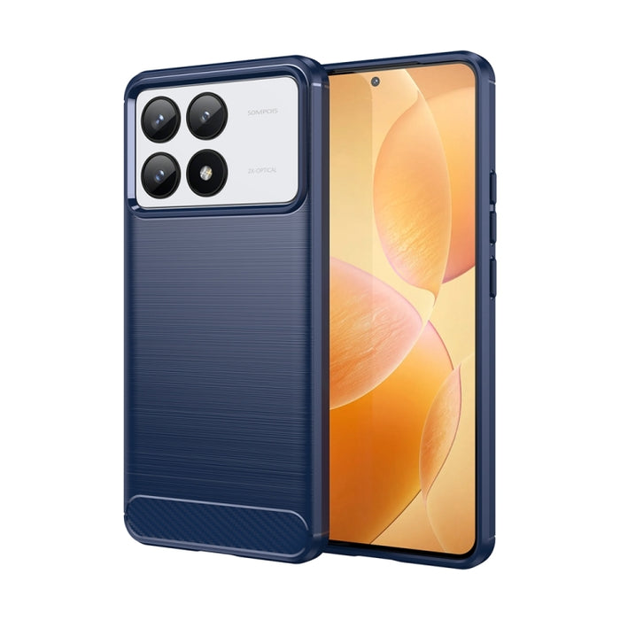 Caja del teléfono de TPU con textura cepillada de fibra de carbono, For Xiaomi Redmi A3, For Xiaomi Poco M6 5G, For Xiaomi Redmi Note 13 Pro 4G Global, For Xiaomi Redmi Note 13 4G Global, For Xiaomi Redmi 13R 5G, For Xiaomi 14 Ultra                    ...
