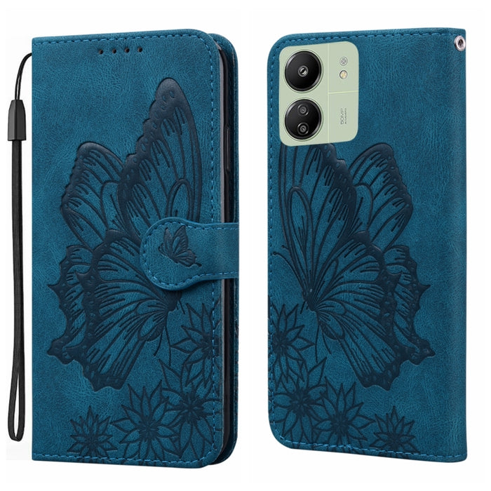Funda de teléfono de cuero con tapa horizontal con estampado de mariposas con sensación de piel retro, For Redmi Note 15 Pro+ 5G Global 163.3mm, For Redmi Note 15 4G / 5G Global 164mm, For Redmi Note 15 Pro 4G Global 163.2mm                            ...