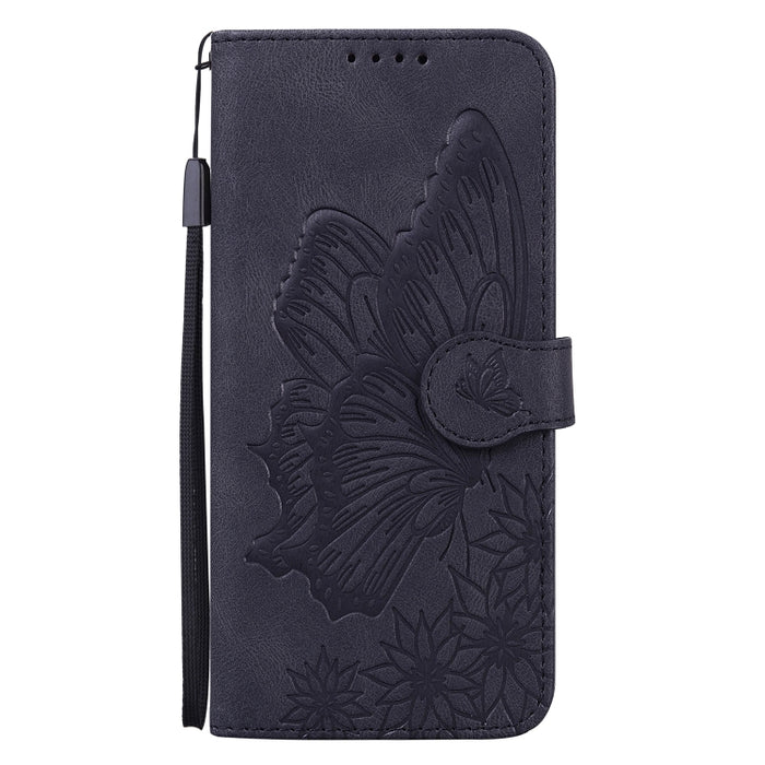 Funda de teléfono de cuero con tapa horizontal con estampado de mariposas con sensación de piel retro, For Xiaomi Redmi Note 13 4G, For Xiaomi Redmi 13C / POCO C65, For Xiaomi Redmi Note 13 Pro+ 5G
