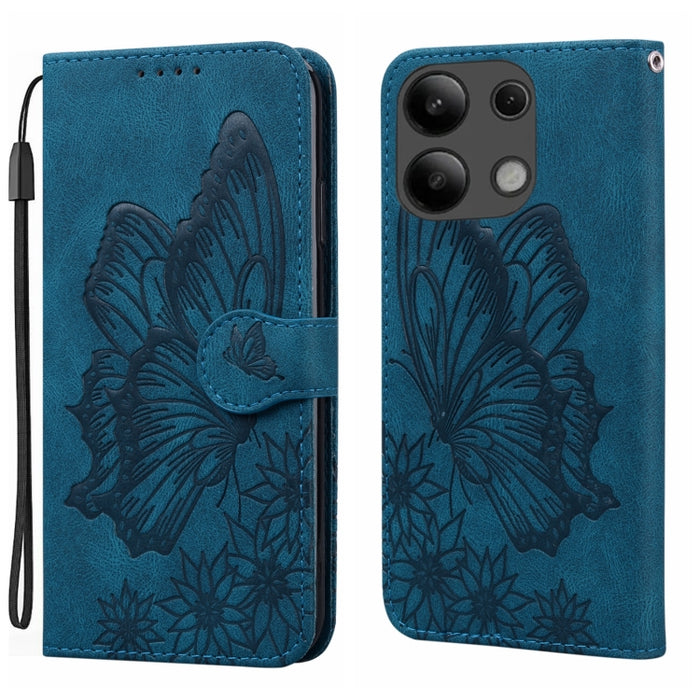Funda de teléfono de cuero con tapa horizontal con estampado de mariposas con sensación de piel retro, For Redmi Note 15 Pro+ 5G Global 163.3mm, For Redmi Note 15 4G / 5G Global 164mm, For Redmi Note 15 Pro 4G Global 163.2mm                            ...