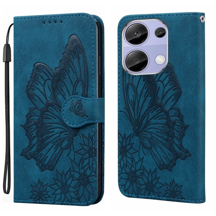 Funda de teléfono de cuero con tapa horizontal con estampado de mariposas con sensación de piel retro, For Redmi Note 15 Pro+ 5G Global 163.3mm, For Redmi Note 15 4G / 5G Global 164mm, For Redmi Note 15 Pro 4G Global 163.2mm                            ...