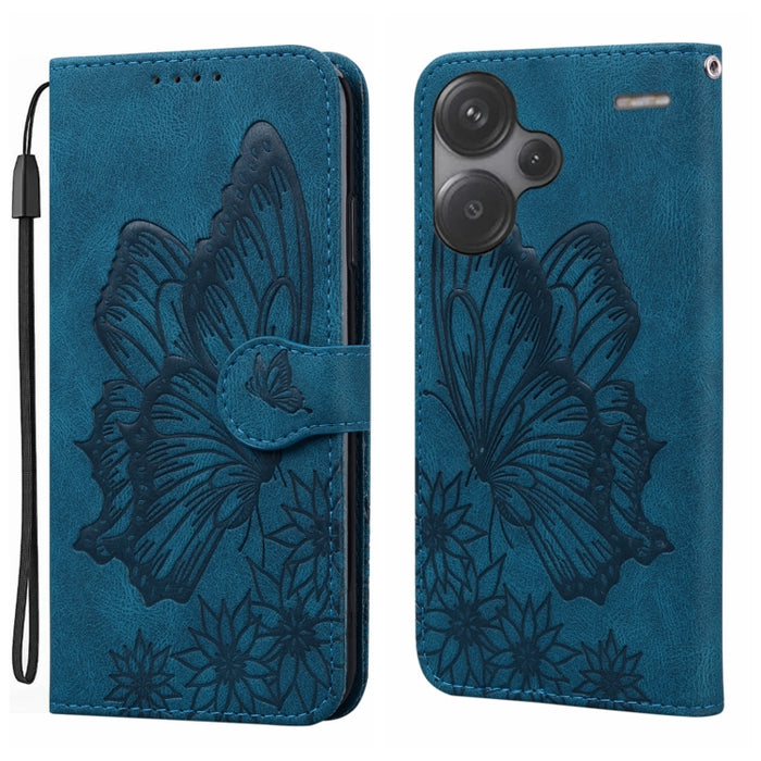 Funda de teléfono de cuero con tapa horizontal con estampado de mariposas con sensación de piel retro, For Redmi Note 15 Pro+ 5G Global 163.3mm, For Redmi Note 15 4G / 5G Global 164mm, For Redmi Note 15 Pro 4G Global 163.2mm                            ...