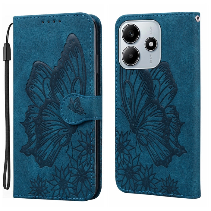 Funda de teléfono de cuero con tapa horizontal con estampado de mariposas con sensación de piel retro, For Redmi Note 15 Pro+ 5G Global 163.3mm, For Redmi Note 15 4G / 5G Global 164mm, For Redmi Note 15 Pro 4G Global 163.2mm                            ...