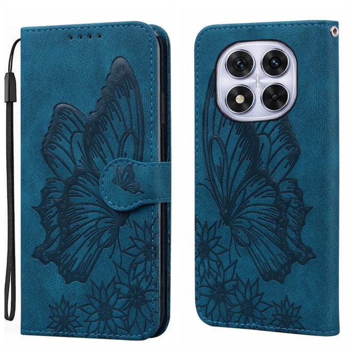 Funda de teléfono de cuero con tapa horizontal con estampado de mariposas con sensación de piel retro, For Redmi Note 15 Pro+ 5G Global 163.3mm, For Redmi Note 15 4G / 5G Global 164mm, For Redmi Note 15 Pro 4G Global 163.2mm                            ...