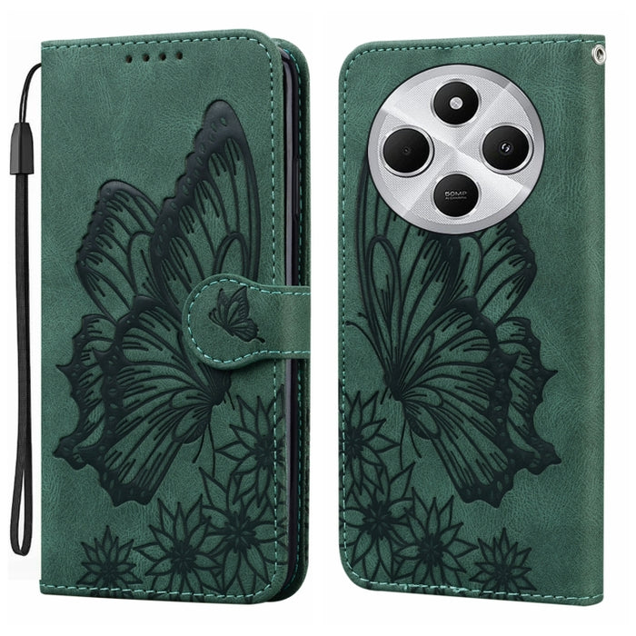 Funda de teléfono de cuero con tapa horizontal con estampado de mariposas con sensación de piel retro, For Redmi Note 15 Pro+ 5G Global 163.3mm, For Redmi Note 15 4G / 5G Global 164mm, For Redmi Note 15 Pro 4G Global 163.2mm                            ...