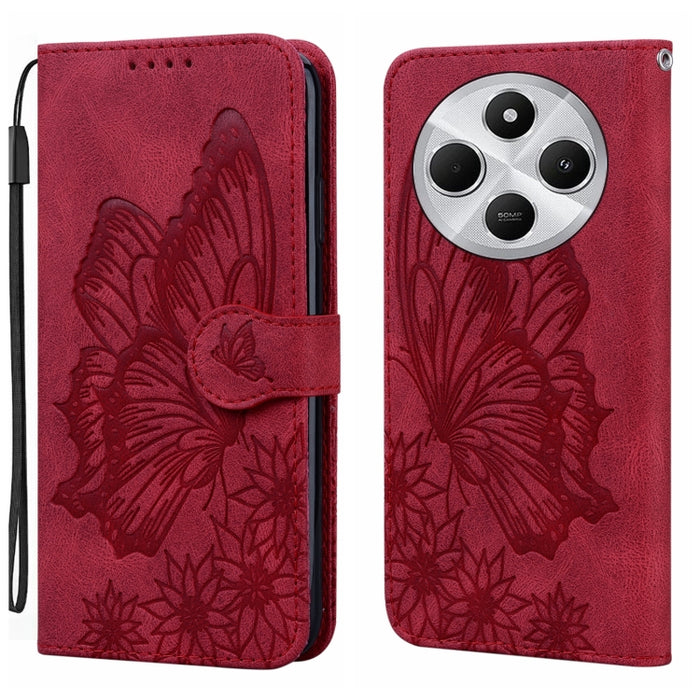 Funda de teléfono de cuero con tapa horizontal con estampado de mariposas con sensación de piel retro, For Redmi Note 15 Pro+ 5G Global 163.3mm, For Redmi Note 15 4G / 5G Global 164mm, For Redmi Note 15 Pro 4G Global 163.2mm                            ...