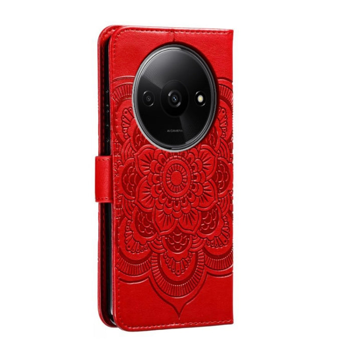 Funda de cuero para teléfono con estampado de mandala de sol, For Xiaomi Redmi A3, For Xiaomi Redmi Note 13 Pro 4G, For Xiaomi Redmi Note 13 4G, For Xiaomi Redmi Note 13R Pro, For Xiaomi 14 Ultra, For Xiaomi Redmi Note 13 Pro+, For Xiaomi Redmi Note 12...