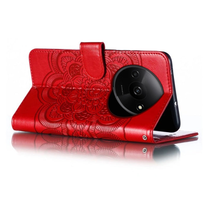 Funda de cuero para teléfono con estampado de mandala de sol, For Xiaomi Redmi A3, For Xiaomi Redmi Note 13 Pro 4G, For Xiaomi Redmi Note 13 4G, For Xiaomi Redmi Note 13R Pro, For Xiaomi 14 Ultra, For Xiaomi Redmi Note 13 Pro+, For Xiaomi Redmi Note 12...