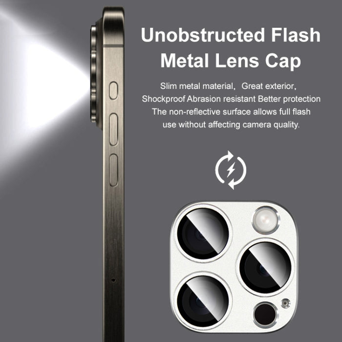 Película protectora de cámara premium IMAK Metal Armor, For iPhone 15 Pro Max / 15 Pro