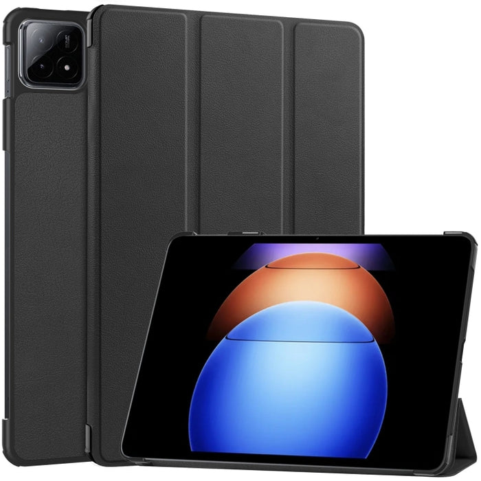 Funda para tableta de cuero inteligente con soporte triple Custer Pure Color, For Xiaomi Pad 6S Pro