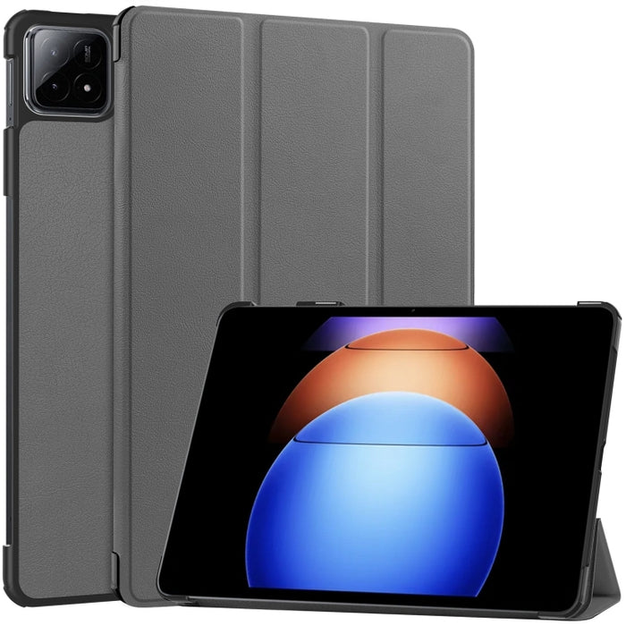 Funda para tableta de cuero inteligente con soporte triple Custer Pure Color, For Xiaomi Pad 6S Pro