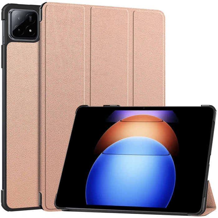 Funda para tableta de cuero inteligente con soporte triple Custer Pure Color, For Xiaomi Pad 6S Pro
