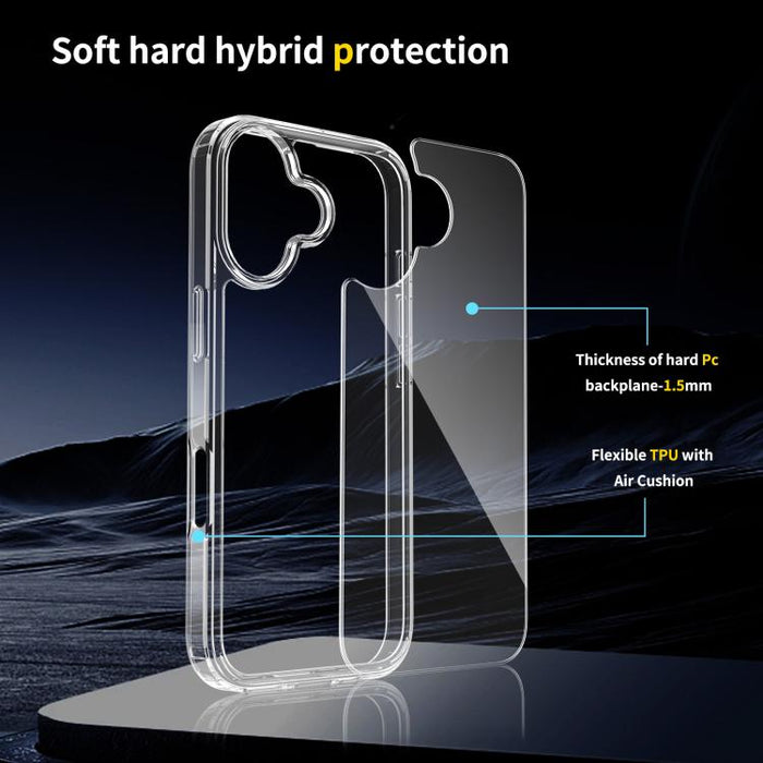 Caja de teléfono de acrílico TPU resistente a los arañazos, For iPhone 17 Pro Max, For iPhone 17 Pro, For iPhone 17, For iPhone Air, iPhone 16e, For iPhone 16 Pro Max, For iPhone 16 Pro, For iPhone 16 Plus, For iPhone 16