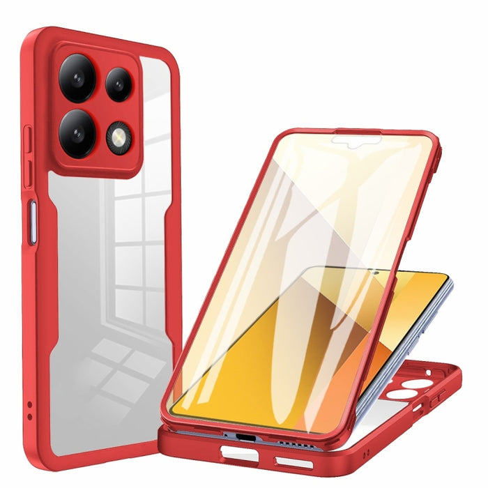 Acrílico + TPU Funda para teléfono de cobertura total de 360 grados, For Xiaomi Redmi Note 13 Pro 4G, For Xiaomi Redmi Note 13 4G, For Xiaomi Redmi Note 13 5G, For Xiaomi Redmi Note 13 Pro+ 5G, For Xiaomi Redmi Note 13 Pro 5G