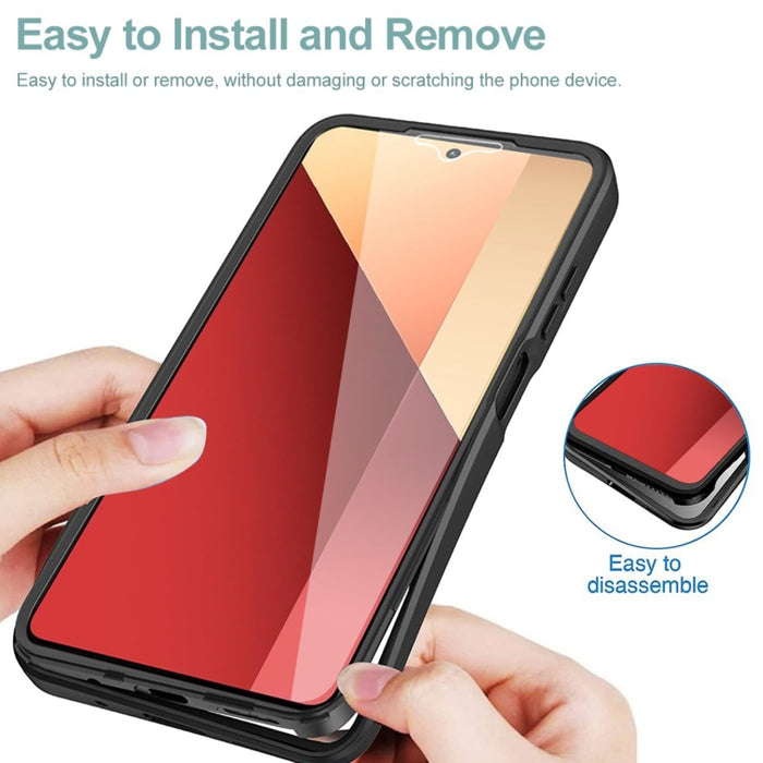 Acrílico + TPU Funda para teléfono de cobertura total de 360 grados, For Xiaomi Redmi Note 13 Pro 4G, For Xiaomi Redmi Note 13 4G, For Xiaomi Redmi Note 13 5G, For Xiaomi Redmi Note 13 Pro+ 5G, For Xiaomi Redmi Note 13 Pro 5G