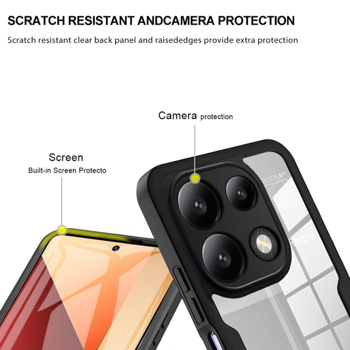 Acrílico + TPU Funda para teléfono de cobertura total de 360 grados, For Xiaomi Redmi Note 13 Pro 4G, For Xiaomi Redmi Note 13 4G, For Xiaomi Redmi Note 13 5G, For Xiaomi Redmi Note 13 Pro+ 5G, For Xiaomi Redmi Note 13 Pro 5G