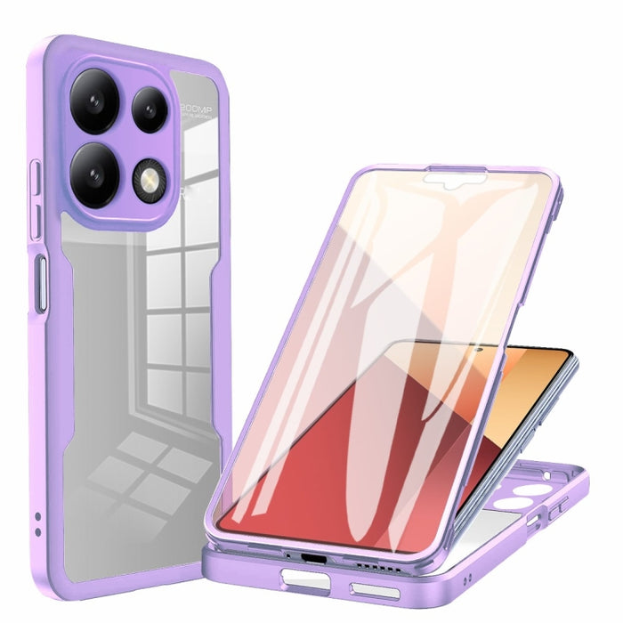 Acrílico + TPU Funda para teléfono de cobertura total de 360 grados, For Xiaomi Redmi Note 13 Pro 4G, For Xiaomi Redmi Note 13 4G, For Xiaomi Redmi Note 13 5G, For Xiaomi Redmi Note 13 Pro+ 5G, For Xiaomi Redmi Note 13 Pro 5G