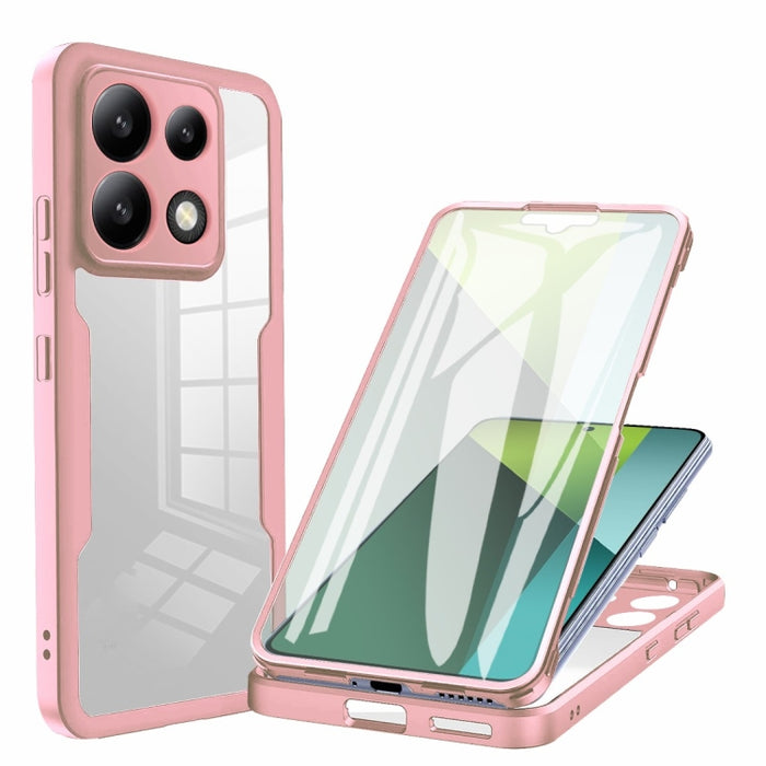 Acrílico + TPU Funda para teléfono de cobertura total de 360 grados, For Xiaomi Redmi Note 13 Pro 4G, For Xiaomi Redmi Note 13 4G, For Xiaomi Redmi Note 13 5G, For Xiaomi Redmi Note 13 Pro+ 5G, For Xiaomi Redmi Note 13 Pro 5G