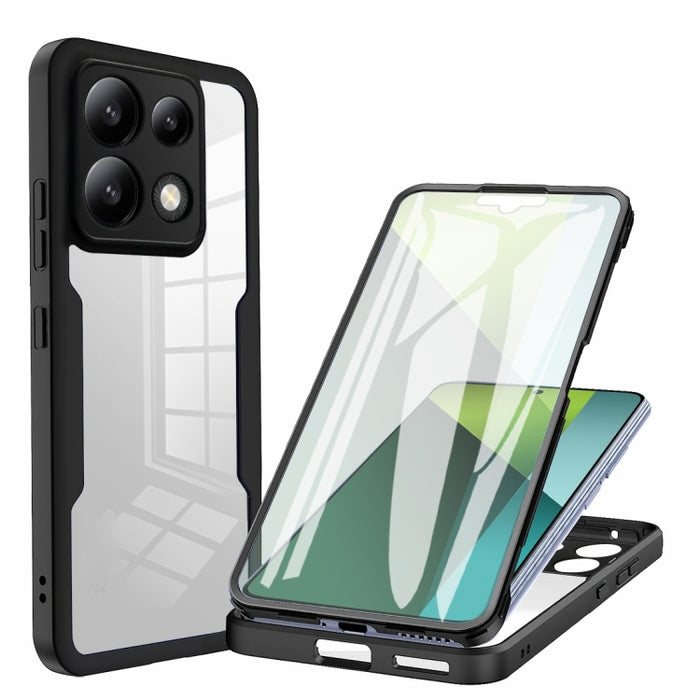 Acrílico + TPU Funda para teléfono de cobertura total de 360 grados, For Xiaomi Redmi Note 13 Pro 4G, For Xiaomi Redmi Note 13 4G, For Xiaomi Redmi Note 13 5G, For Xiaomi Redmi Note 13 Pro+ 5G, For Xiaomi Redmi Note 13 Pro 5G