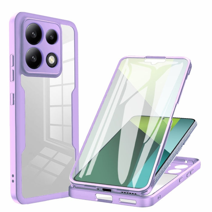 Acrílico + TPU Funda para teléfono de cobertura total de 360 grados, For Xiaomi Redmi Note 13 Pro 4G, For Xiaomi Redmi Note 13 4G, For Xiaomi Redmi Note 13 5G, For Xiaomi Redmi Note 13 Pro+ 5G, For Xiaomi Redmi Note 13 Pro 5G